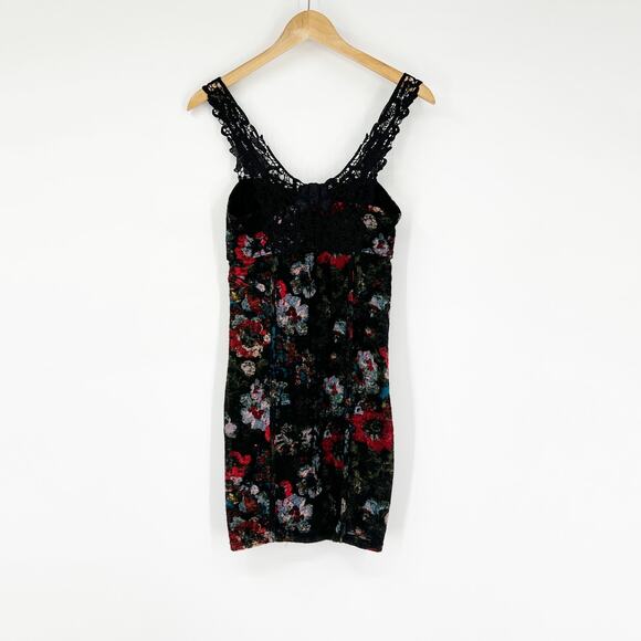 Free People Floral Lace Tank Dress Size XS - Picture 3 of 8
